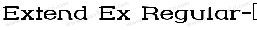 Extend Ex Regular字体转换